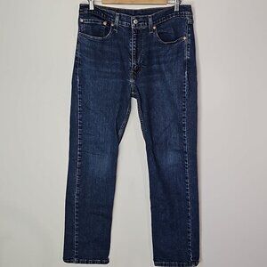 Levi's 514 dark wash 34x30 straight leg jeans